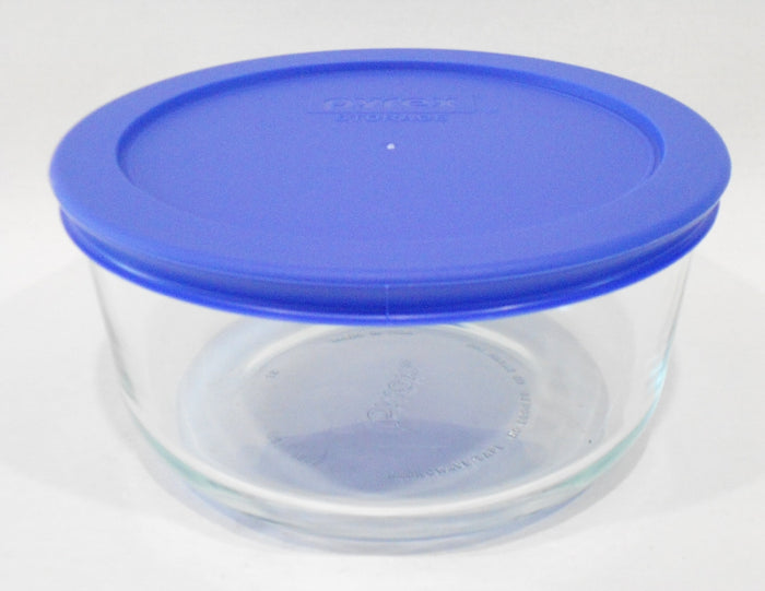 ❤️ PYREX 4 Cup Choose: DUSTY GREEN or AMP BLUE Storage Bowl & Plastic COVER 7201