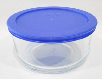 ❤️ PYREX 4 Cup Choose: DUSTY GREEN or AMP BLUE Storage Bowl & Plastic COVER 7201
