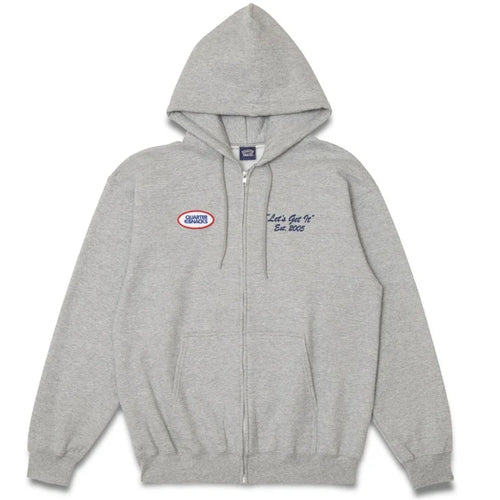 Quarter Snacks - Lets Get It Zip-Up Hoodie (Gray)