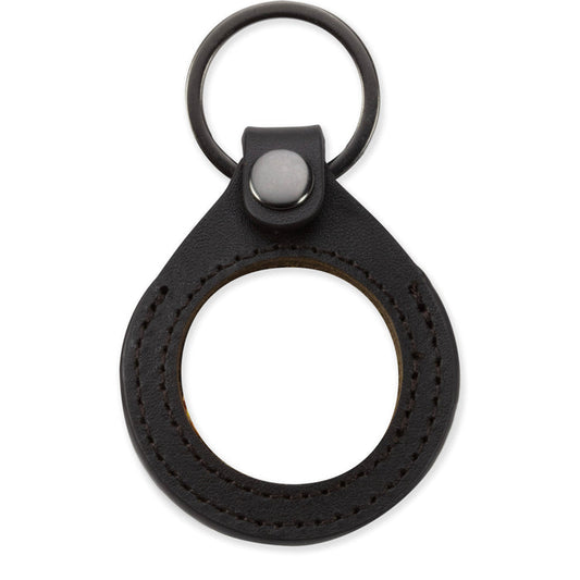 Sobriety Mint Genuine Leather 34mm AA Medallion Keychain Holder - Recovery Chip/Coin/Token Holder - Dark Brown
