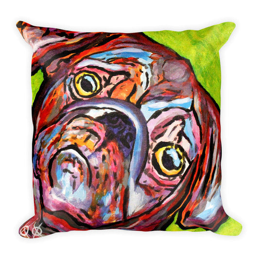 Square Pillow - Pugs