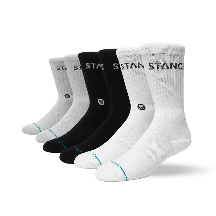 Stance - Origin 3 Pack Crew Socks (Multi)