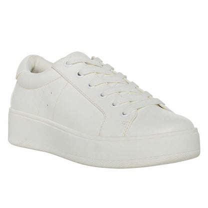 Steve Madden Women's Classic Court Sneaker White Shoes 14281