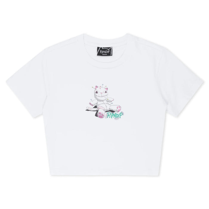 Travis Cropped Baby Tee (White) - Camiseta - Four Street