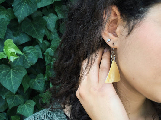 Triangle M.O.P. Earrings