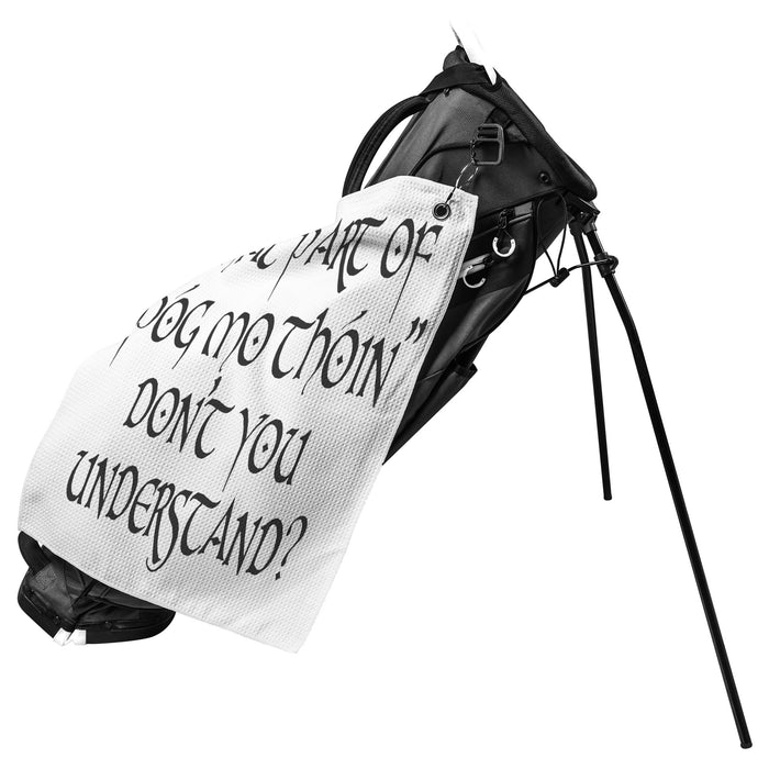 What Part Of "Póg Mo Thóin" Don't You Understand? Waffle Golf Towel