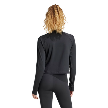 Adidas Women’s Train Essentials Minimal Branding 1/4-Zip Cover-Up – IS4028