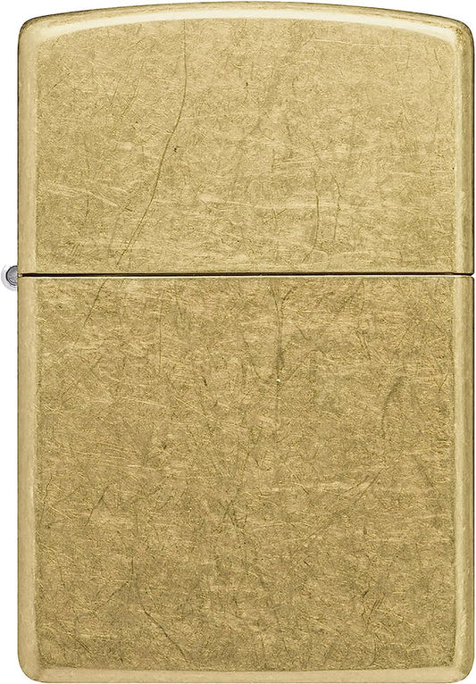 Zippo - Custom Personalized Street Brass Windproof Lighter Free Engraving - Grey, Pack 1