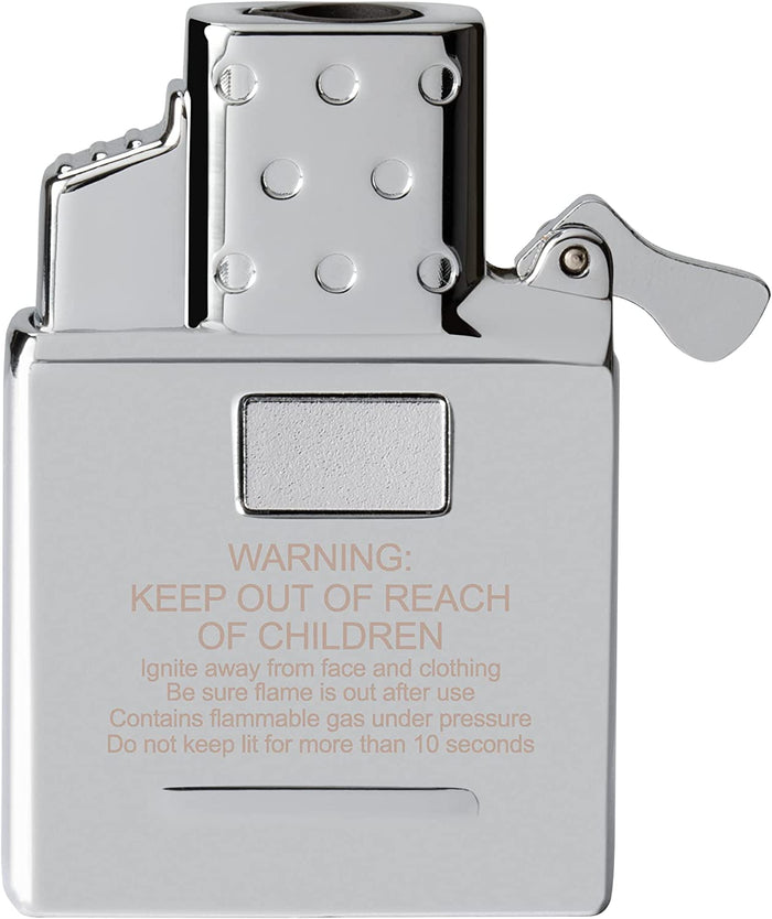 Zippo 65826 Butane Lighter Insert - Single Torch, Chrome