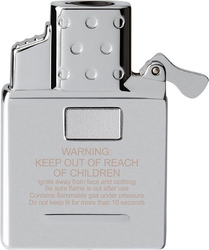 Zippo 65826 Butane Lighter Insert - Single Torch, Chrome